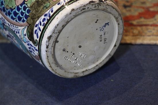 A large pair of Burmantofts Persian faience ovoid floor vases, by Leonard King, c.1885, height 55.5cm